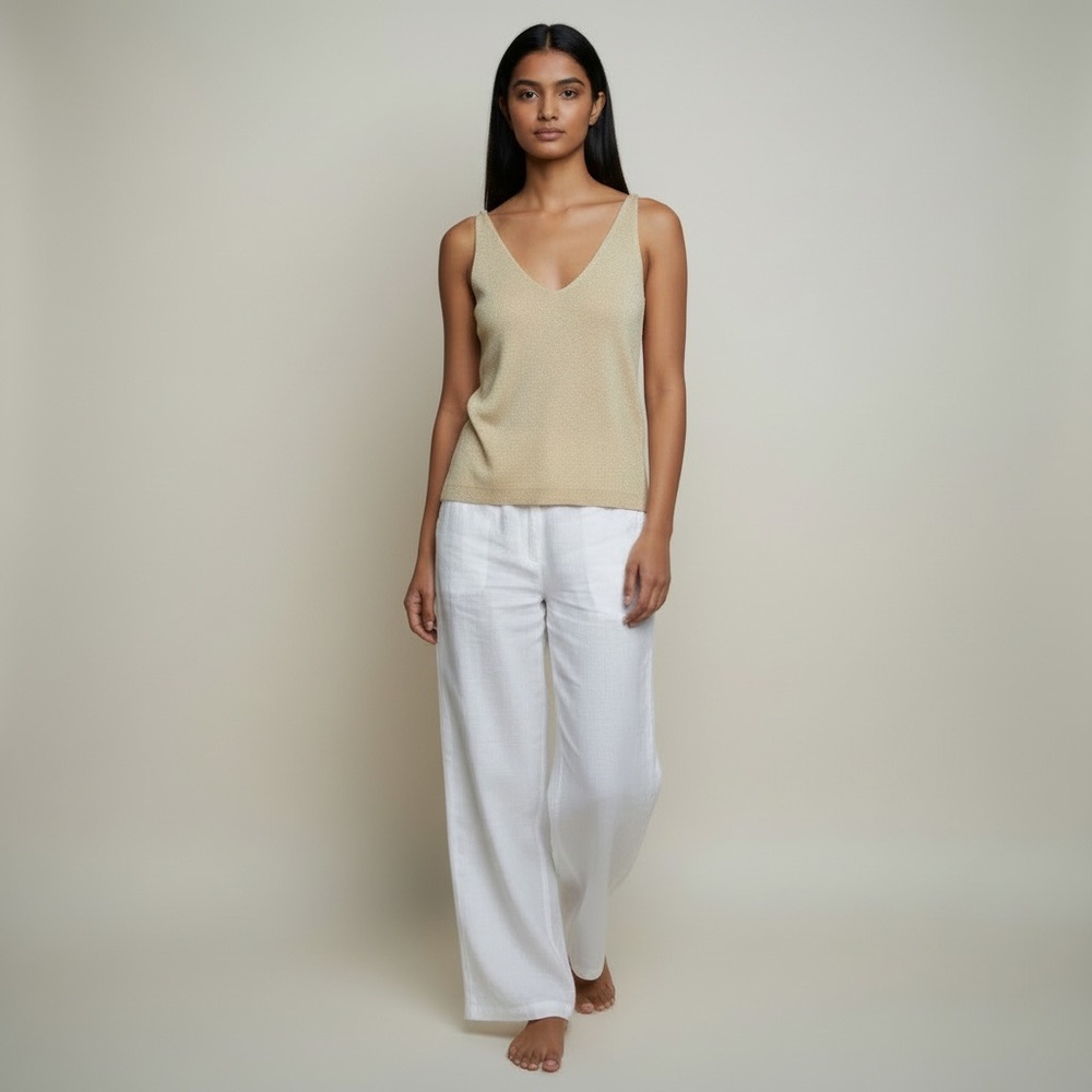 ICHI 'v-neck' knit tank size: S